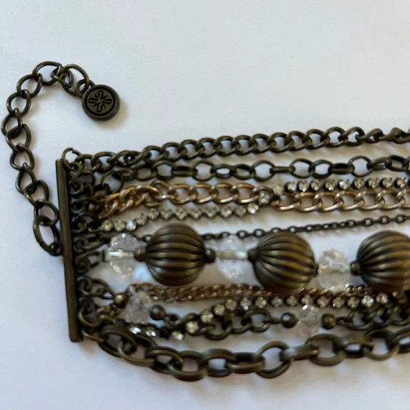 Dark Romance ~ Multiple Strand Bracelet ~ Lobster Claw Clasp ~ Vera Wang - Picture 4 of 6